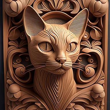 3D model Javanese cat (STL)